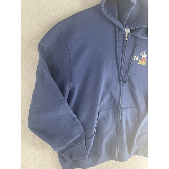 Disney Hoodie Full Zip Mens Large Fleece Double Disneyland Graphic Sweater - Picture 7 of 13